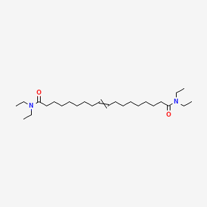 molecular formula C26H50N2O2 B14564021 N~1~,N~1~,N~18~,N~18~-Tetraethyloctadec-9-enediamide CAS No. 61549-48-2