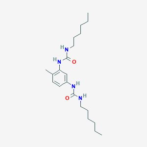 molecular formula C21H36N4O2 B14564031 N,N'-(4-Methyl-1,3-phenylene)bis(N'-hexylurea) CAS No. 61657-50-9