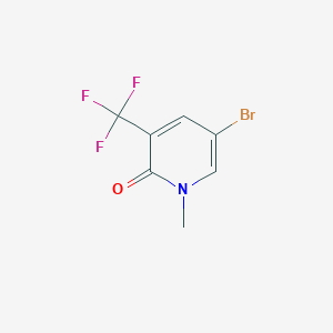 molecular formula C7H5BrF3NO B1456404 5-Bromo-1-methyl-3-(trifluoromethyl)pyridin-2(1H)-one CAS No. 214342-73-1
