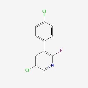 5-Chloro-3-(4-chlorophenyl)-2-fluoropyridine