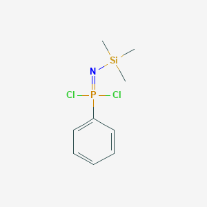 molecular formula C9H14Cl2NPSi B14564059 P-Phenyl-N-(trimethylsilyl)phosphonimidic dichloride CAS No. 61499-70-5