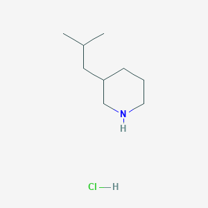 molecular formula C9H20ClN B1456408 3-(2-Methylpropyl)piperidine hydrochloride CAS No. 956324-88-2