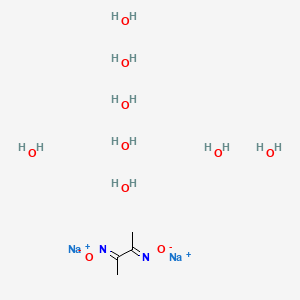 molecular formula C4H22N2Na2O10 B1456413 disodium;2-N,3-N-dioxidobutane-2,3-diimine;octahydrate CAS No. 75006-64-3