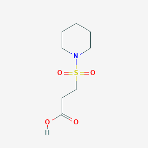 molecular formula C8H15NO4S B14564131 3-(Piperidine-1-sulfonyl)propanoic acid CAS No. 61758-89-2