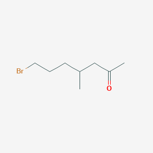 molecular formula C8H15BrO B14564170 7-Bromo-4-methylheptan-2-one CAS No. 61675-02-3