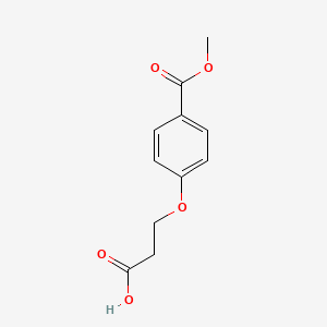Benzoic acid, 4-(2-carboxyethoxy)-, 1-methyl ester