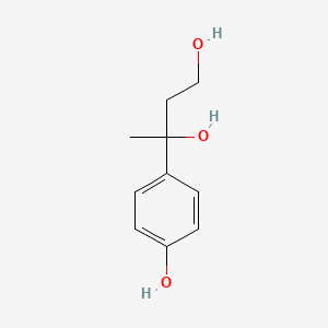 molecular formula C10H14O3 B14564198 3-(4-Hydroxyphenyl)butane-1,3-diol CAS No. 61511-03-3