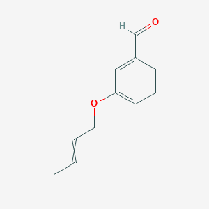molecular formula C11H12O2 B14564207 3-[(But-2-en-1-yl)oxy]benzaldehyde CAS No. 61493-66-1