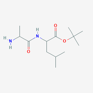 molecular formula C13H26N2O3 B14564219 tert-Butyl alanylleucinate CAS No. 61878-31-7