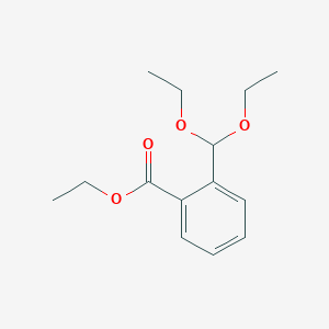 molecular formula C14H20O4 B14564233 Ethyl 2-(diethoxymethyl)benzoate CAS No. 61634-64-8