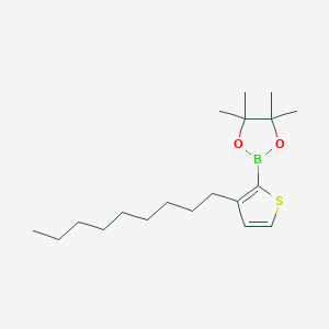 molecular formula C19H33BO2S B1456428 3-Nonyl-2-thiopheneboronic acid pinacol ester CAS No. 2096339-01-2