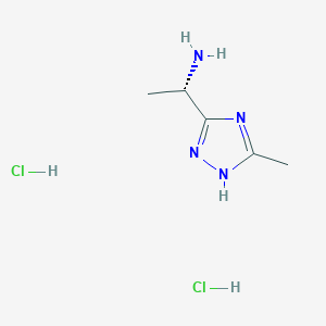 (S)-1-(5-Methyl-4H-1,2,4-triazol-3-yl)ethanamine dihydrochloride