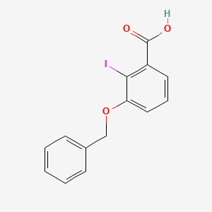 molecular formula C14H11IO3 B14564353 3-(Benzyloxy)-2-iodobenzoic acid CAS No. 61535-25-9