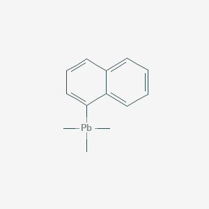 molecular formula C13H16Pb B14564380 Trimethyl(naphthalen-1-yl)plumbane CAS No. 61589-89-7