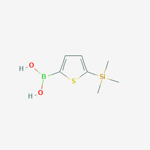molecular formula C7H13BO2SSi B145644 (5-(Trimethylsilyl)thiophen-2-yl)boronic acid CAS No. 138983-68-3