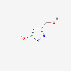 molecular formula C6H10N2O2 B1456442 1H-吡唑-3-甲醇，5-甲氧基-1-甲基- CAS No. 180519-10-2