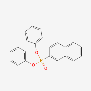 molecular formula C22H17O3P B14564430 Diphenyl naphthalen-2-ylphosphonate CAS No. 61676-52-6