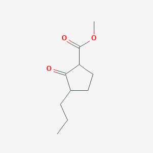 molecular formula C10H16O3 B14564435 Methyl 2-oxo-3-propylcyclopentane-1-carboxylate CAS No. 61494-02-8