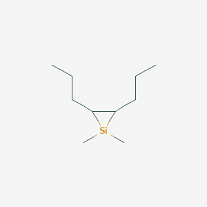 molecular formula C10H22Si B14564440 1,1-Dimethyl-2,3-dipropylsilirane CAS No. 61753-20-6
