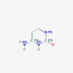 molecular formula C4H5N3O B1456445 Cytosine-2,4-13C2,15N3 CAS No. 285978-06-5