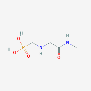 molecular formula C4H11N2O4P B14564479 N-Methyl-N~2~-(phosphonomethyl)glycinamide CAS No. 61443-87-6