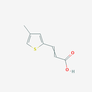 molecular formula C8H8O2S B1456448 3-(4-Methylthiophen-2-yl)acrylic acid CAS No. 5834-14-0