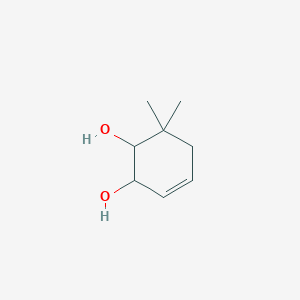 molecular formula C8H14O2 B14564481 6,6-Dimethylcyclohex-3-ene-1,2-diol CAS No. 61875-93-2