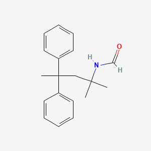 molecular formula C19H23NO B14564483 N-(2-Methyl-4,4-diphenylpentan-2-yl)formamide CAS No. 61455-19-4
