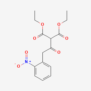 molecular formula C15H17NO7 B14564495 Diethyl [(2-nitrophenyl)acetyl]propanedioate CAS No. 61417-32-1
