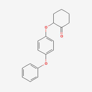 molecular formula C18H18O3 B14564509 2-(4-Phenoxyphenoxy)cyclohexan-1-one CAS No. 61645-94-1