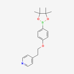 4-{2-[4-(4,4,5,5-Tetramethyl-1,3,2-dioxaborolan-2-yl)phenoxy]ethyl}pyridine