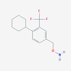 O-[[4-cyclohexyl-3-(trifluoromethyl)phenyl]methyl]hydroxylamine