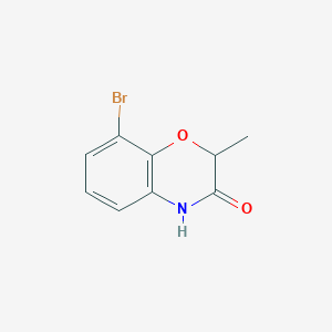 molecular formula C9H8BrNO2 B1456457 8-Bromo-2-methyl-3,4-dihydro-2H-1,4-benzoxazin-3-one CAS No. 868371-91-9