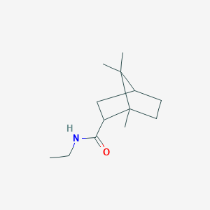 molecular formula C13H23NO B14564593 N-Ethyl-1,7,7-trimethylbicyclo[2.2.1]heptane-2-carboxamide CAS No. 61798-92-3