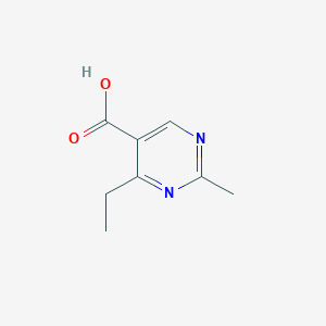molecular formula C8H10N2O2 B145646 4-Ethyl-2-methylpyrimidine-5-carboxylic acid CAS No. 127958-06-9