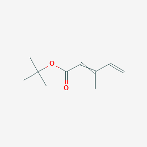 molecular formula C10H16O2 B14564637 tert-Butyl 3-methylpenta-2,4-dienoate CAS No. 61685-12-9