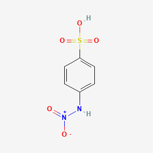 molecular formula C6H6N2O5S B14564644 4-(Nitroamino)benzene-1-sulfonic acid CAS No. 61734-81-4
