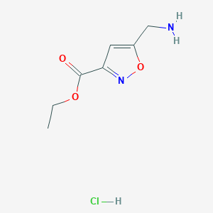 [3-(Ethoxycarbonyl)isoxazol-5-YL]methanaminium chloride