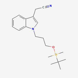 2-{1-[3-(t-Butyldimethylsilyloxy)propyl]indole-3-yl}acetonitrile