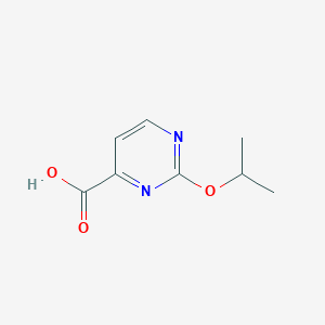 molecular formula C8H10N2O3 B1456468 2-Isopropoxypyrimidine-4-carboxylic acid CAS No. 1312556-75-4