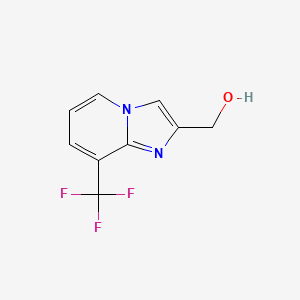 molecular formula C9H7F3N2O B1456470 [8-(Trifluoromethyl)imidazo[1,2-a]pyridin-2-yl]methanol CAS No. 1509318-69-7