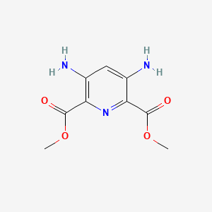 molecular formula C9H11N3O4 B14564725 Dimethyl 3,5-diaminopyridine-2,6-dicarboxylate CAS No. 61830-30-6