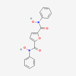 molecular formula C18H14N2O5 B14564784 N~2~,N~5~-Dihydroxy-N~2~,N~5~-diphenylfuran-2,5-dicarboxamide CAS No. 61494-27-7