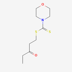 molecular formula C10H17NO2S2 B14564798 3-Oxopentyl morpholine-4-carbodithioate CAS No. 61998-40-1
