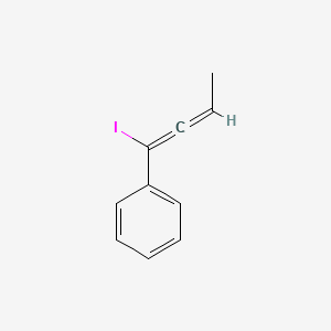 molecular formula C10H9I B14564824 (1-Iodobuta-1,2-dien-1-yl)benzene CAS No. 61423-08-3