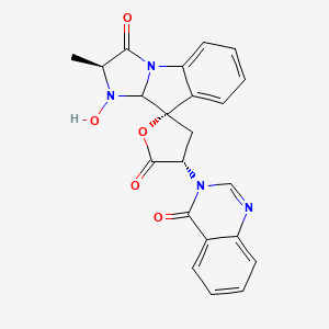 molecular formula C22H18N4O5 B14564863 Fumitremorgin H CAS No. 61949-67-5