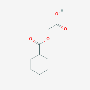 molecular formula C9H14O4 B1456490 2-((Cyclohexanecarbonyl)oxy)acetic acid CAS No. 667465-00-1