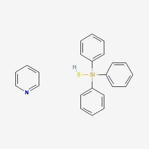molecular formula C23H21NSSi B14564914 Triphenylsilanethiol--pyridine (1/1) CAS No. 61550-18-3