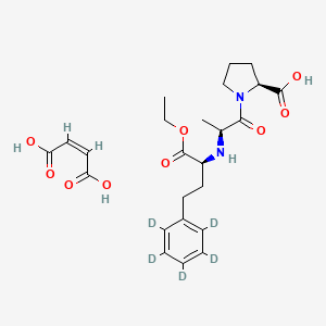 molecular formula C24H32N2O9 B1456493 Enalapril (D5 maleate) 