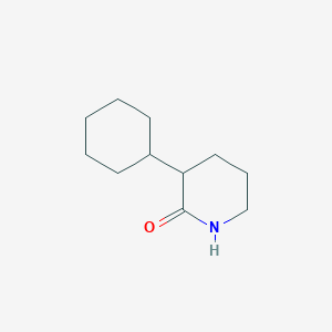 molecular formula C11H19NO B1456494 3-Cyclohexylpiperidin-2-one CAS No. 50549-23-0